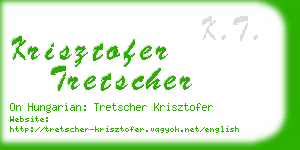 krisztofer tretscher business card